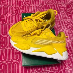 Puma Yellow Athletic Sneakers -Everyday Sport Shoes